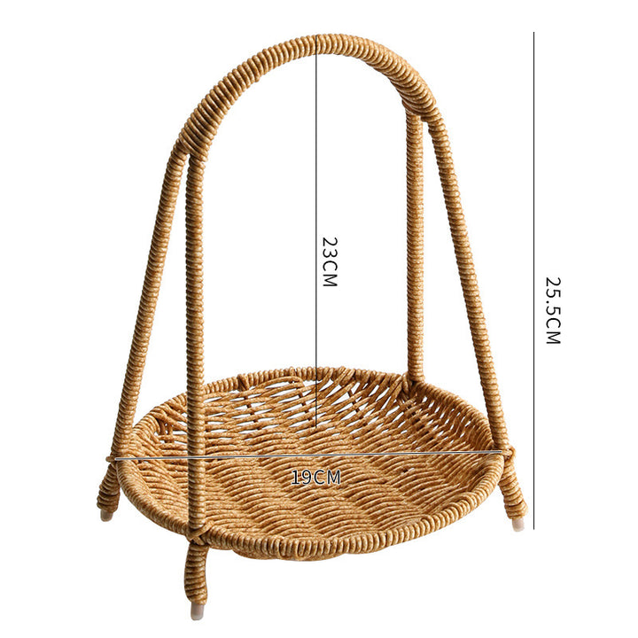 Elegant Woven Storage Basket Bowlift