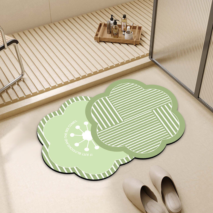 Decorative Cloud-Shaped Bath Mat Bowlift