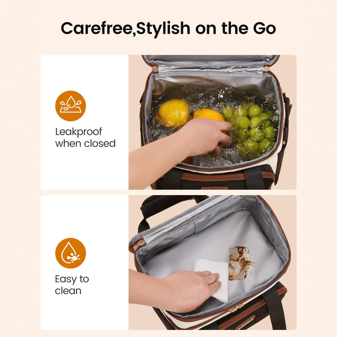 Insulated picnic bag with multiple compartments and elegant details Bowlift