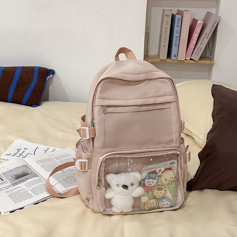 Clear Front Multi-Pocket Backpack Bowlift