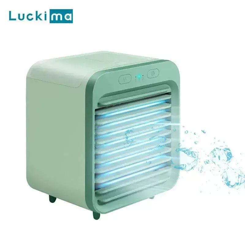 Unisex one size compact personal evaporative desk cooler with adjustable directional louvers USB-powered humidifying fan Bowlift