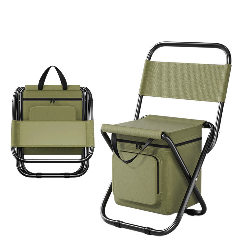 Portable Folding Cooler Chair Bowlift