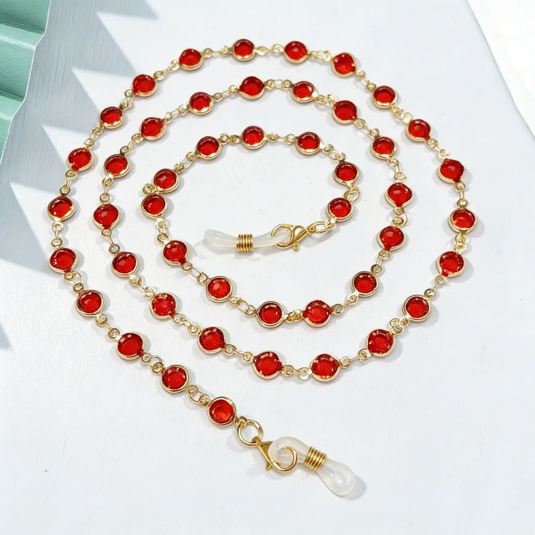 Elegant Beaded Eyewear Chain Bowlift