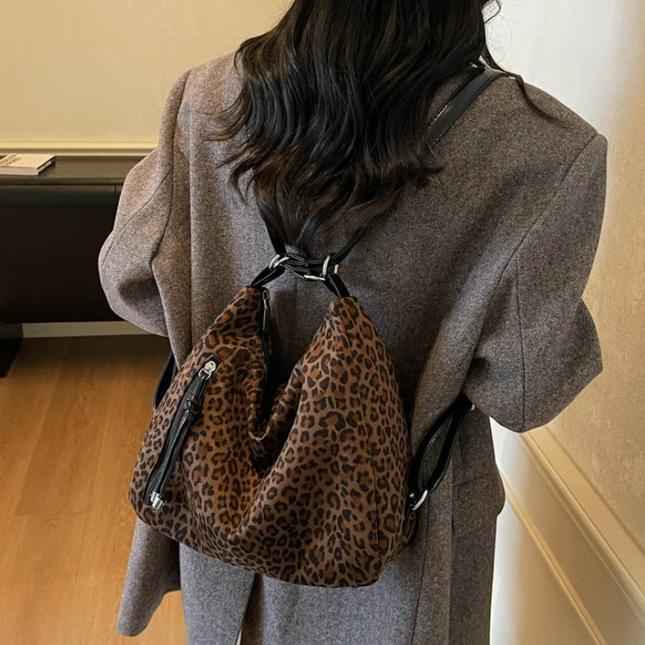 Chic Leopard Print Hobo Bag Bowlift