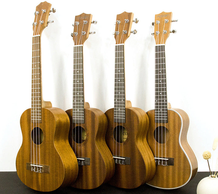 23-Inch Handmade Acoustic Ukulele Bowlift