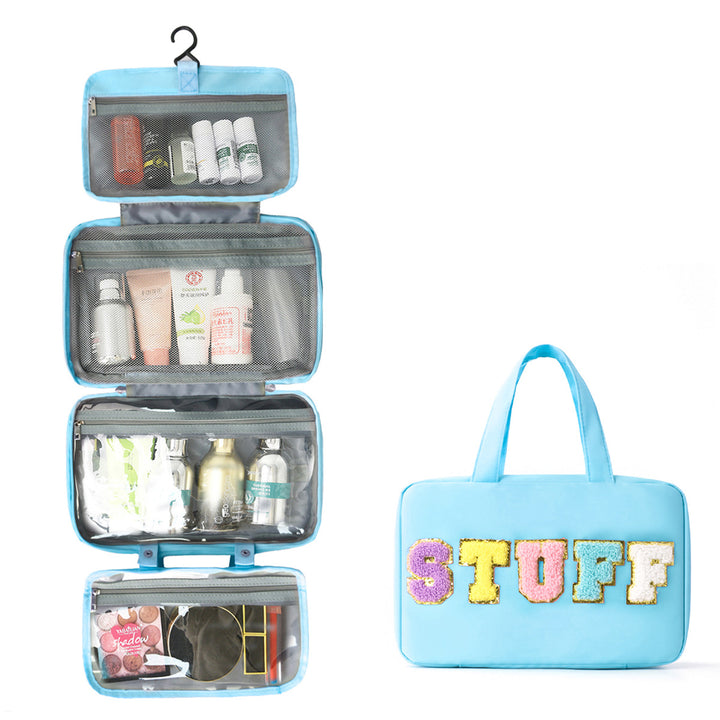 Multifunctional Cosmetic Organizer Bag with Hanging Design Bowlift