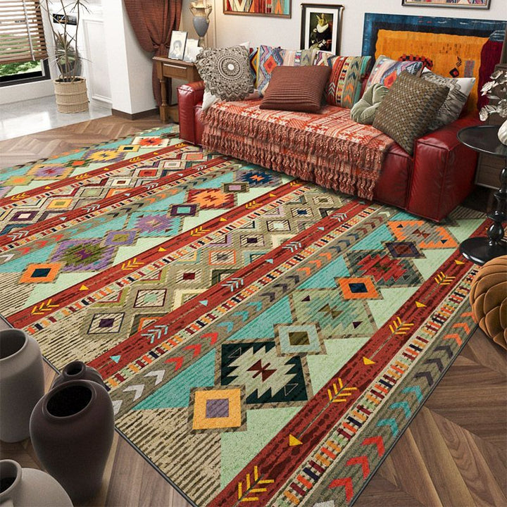 Geometric Pattern Area Rug Bowlift