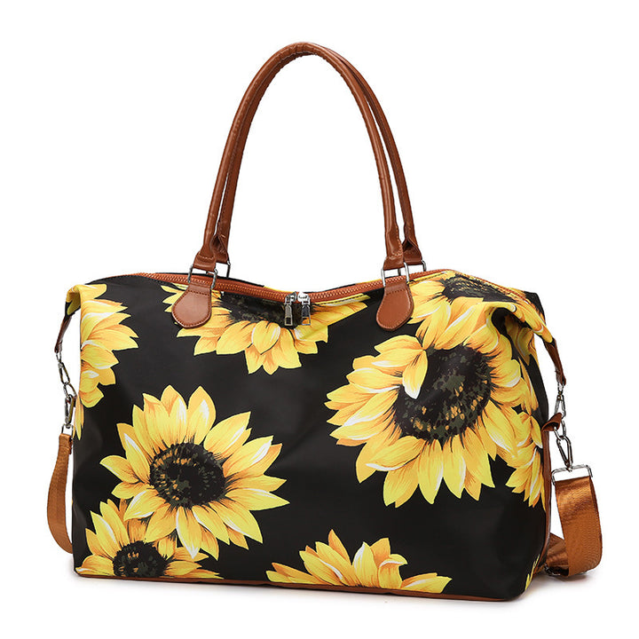 Floral Print Travel Duffle Bag