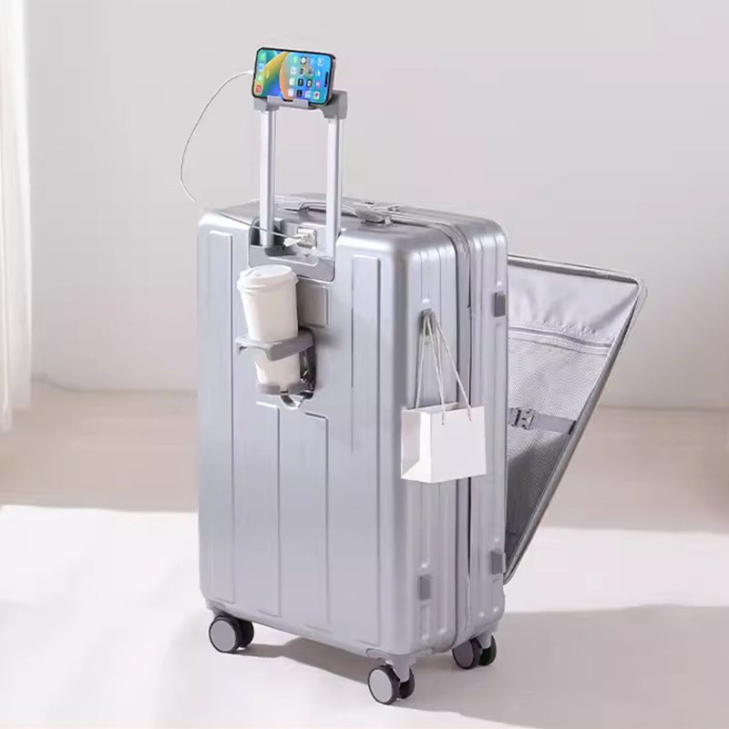 Smart Tech-Integrated Hard-Shell Luggage Bowlift