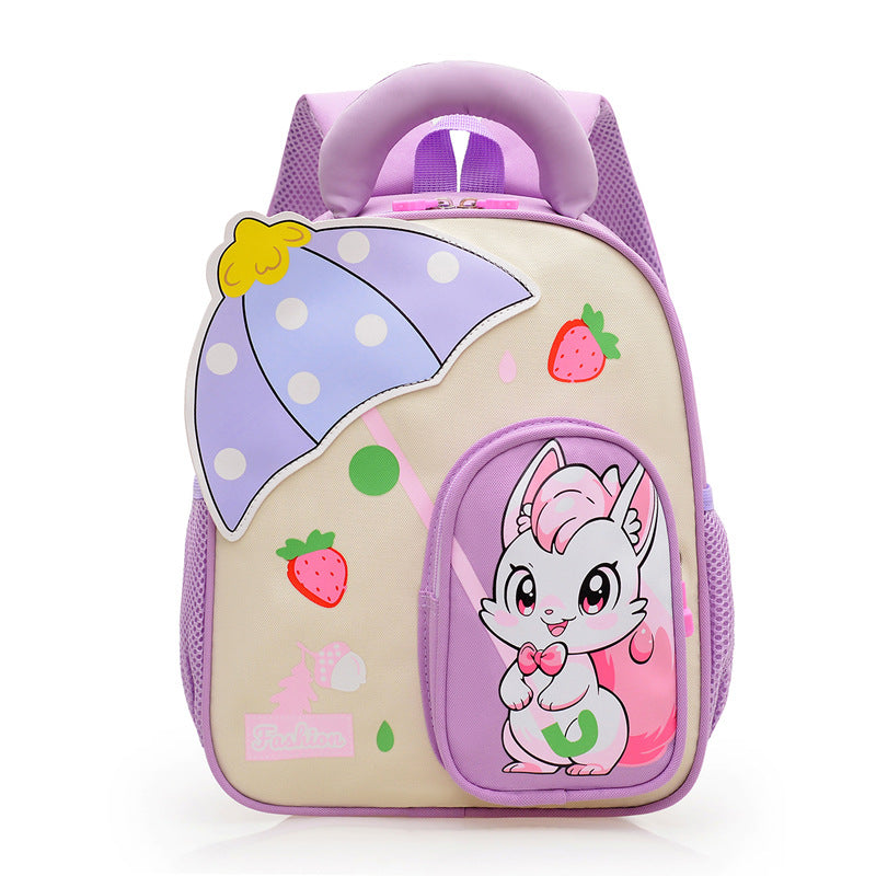 Kids' Playful Cartoon Character Backpack Bowlift