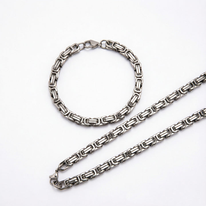 Chunky Link Chain Jewelry Set Bowlift