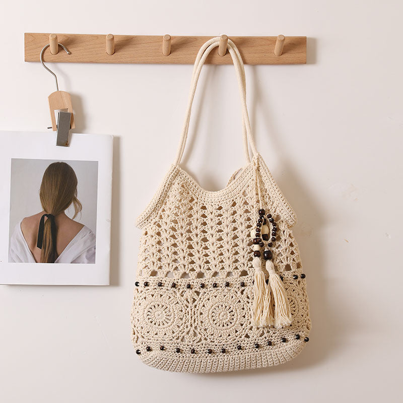 Handmade Crocheted Shoulder Bag Bowlift