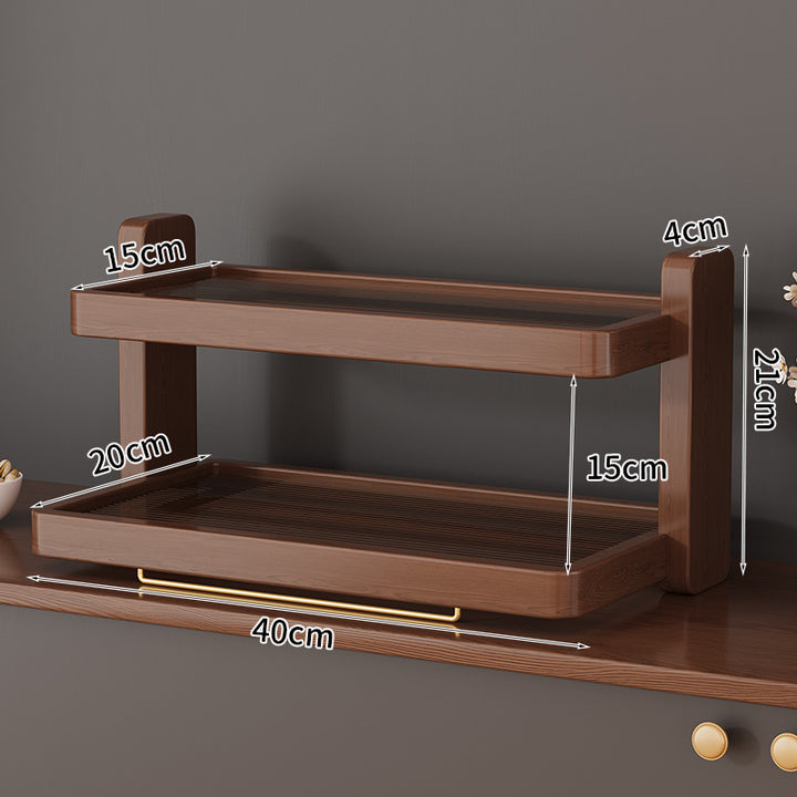 Wooden Tiered Storage Shelf Bowlift