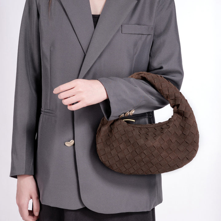 Designer Woven Handbag Bowlift