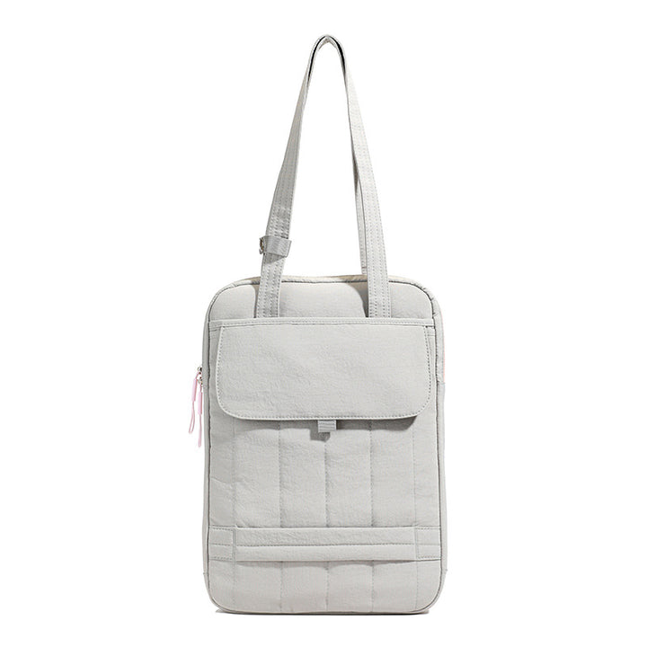 Structured Quilted Laptop Tote Bag Bowlift