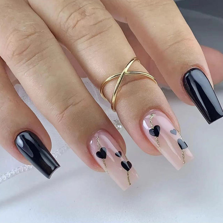 Creative Nail Tips with Heart Motifs Bowlift