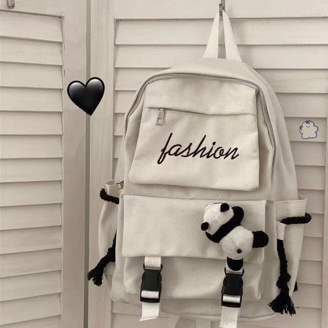 Trendy Canvas Backpack Bowlift