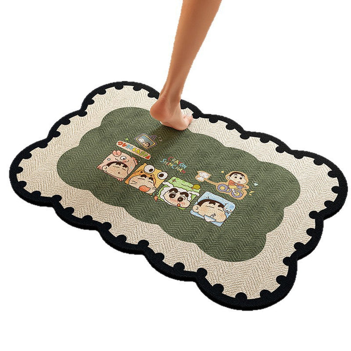 Playful Dog-Themed Bath Rug Bowlift