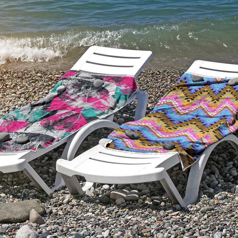 Beach towel made of skin-friendly microfiber with a creative pattern mix Bowlift