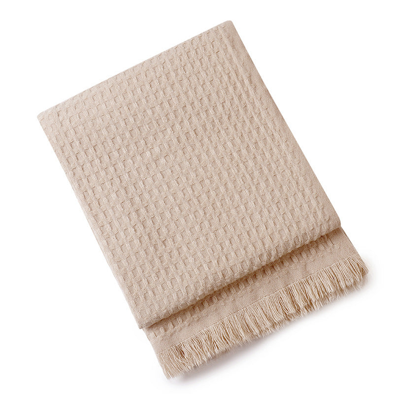 Luxurious Textured Knit Throw Blanket Bowlift