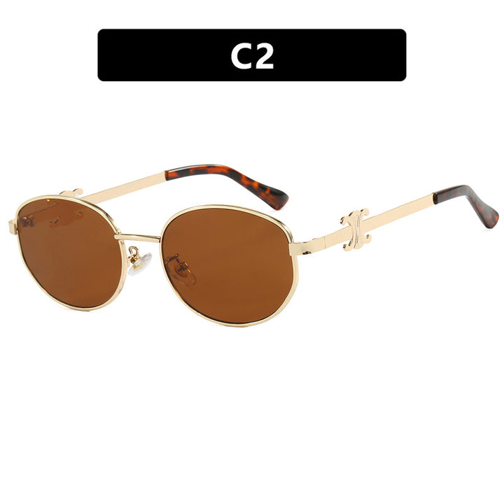 Women's stylish designer sunglasses with elegant metal frame Bowlift