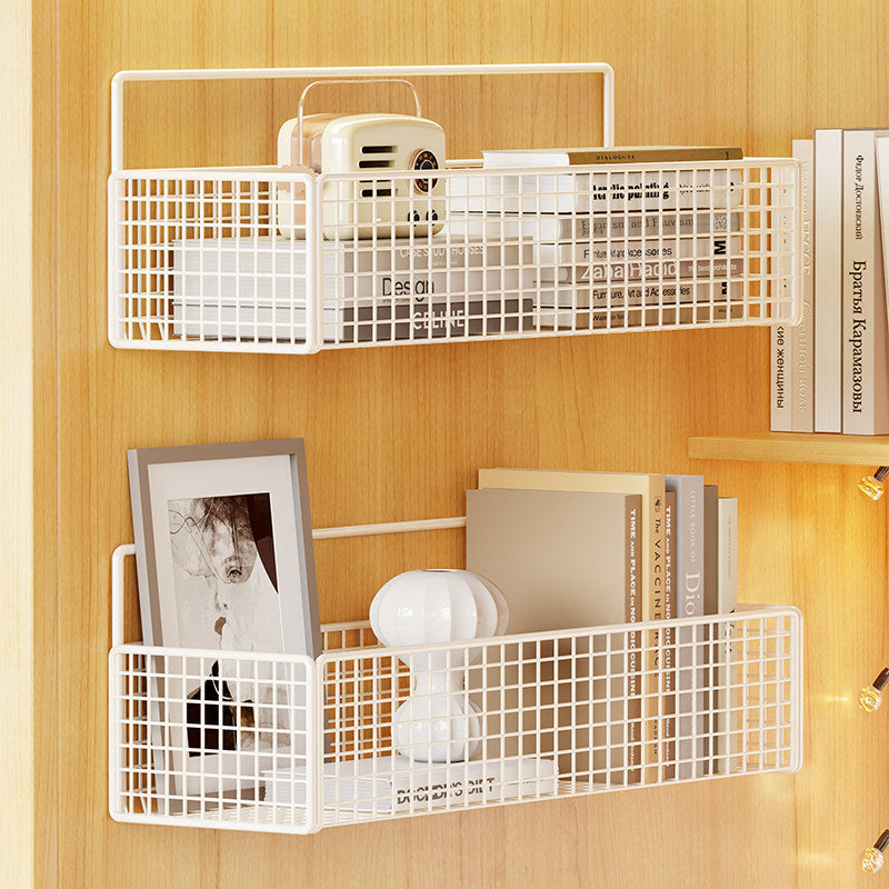 Wall-Mounted Metal Mesh Storage Basket