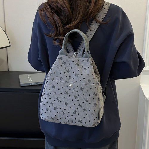 Cord Backpack with Playful Designs Bowlift