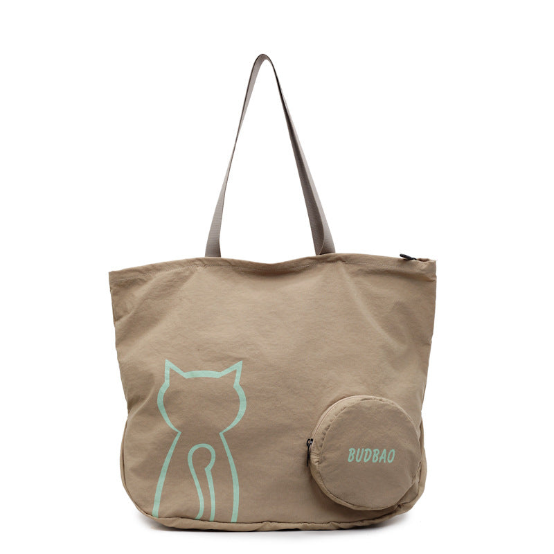 Tote bag with stylish cat design and generous storage space Bowlift