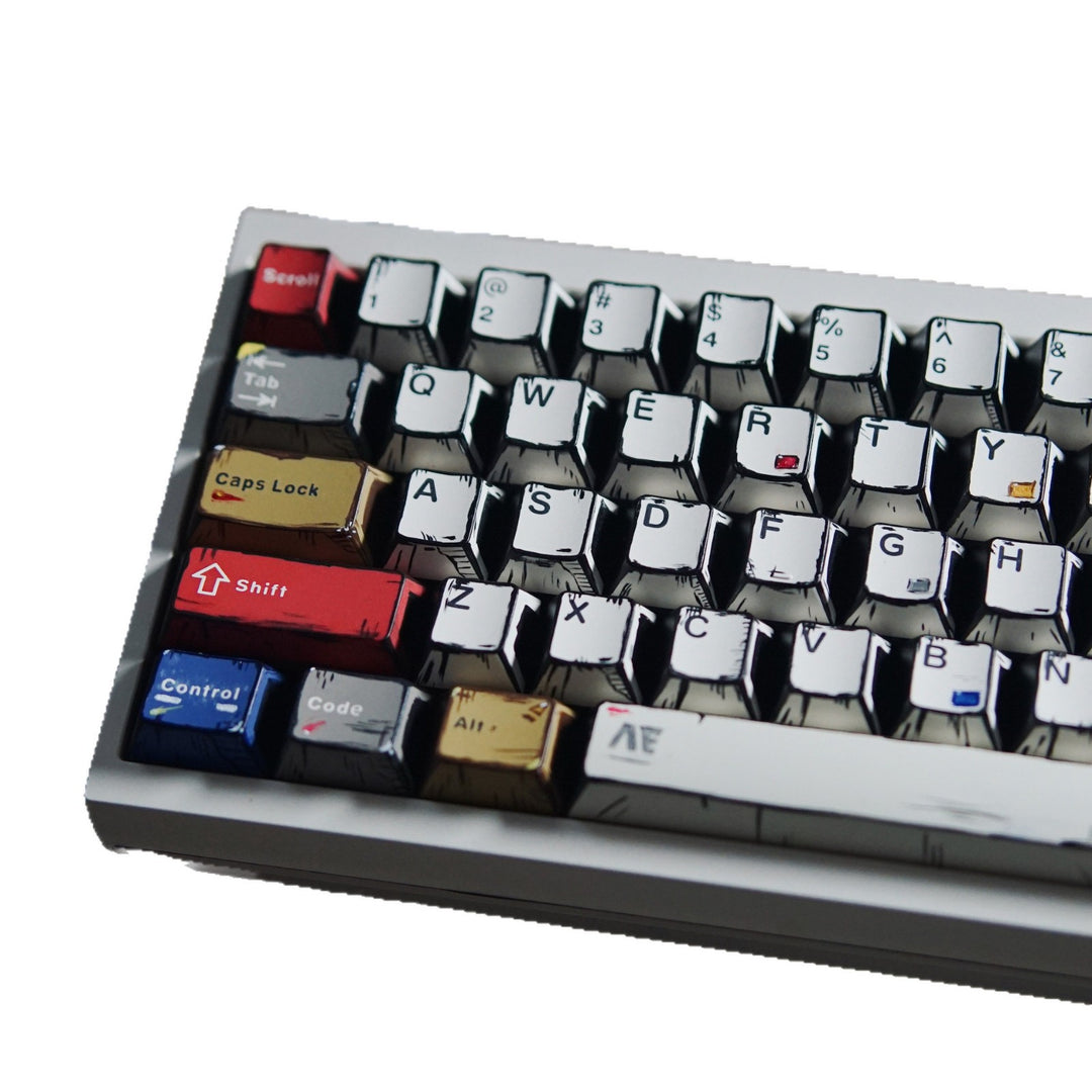 Retro-Themed Custom Mechanical Keyboard Bowlift