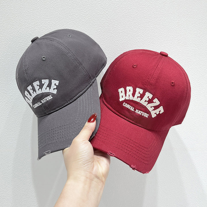 Men's Casual Distressed Cotton Cap Bowlift
