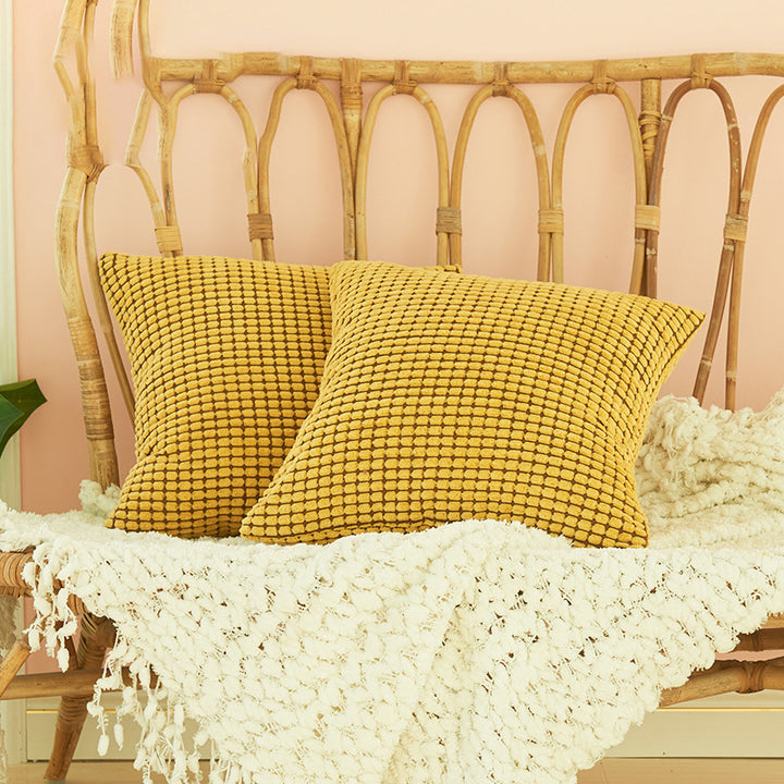 Textured Square Decorative Pillow