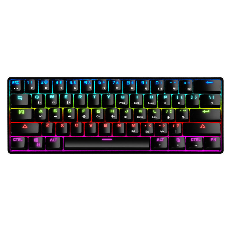Compact Mechanical Gaming Keyboard with Backlit Keys Bowlift