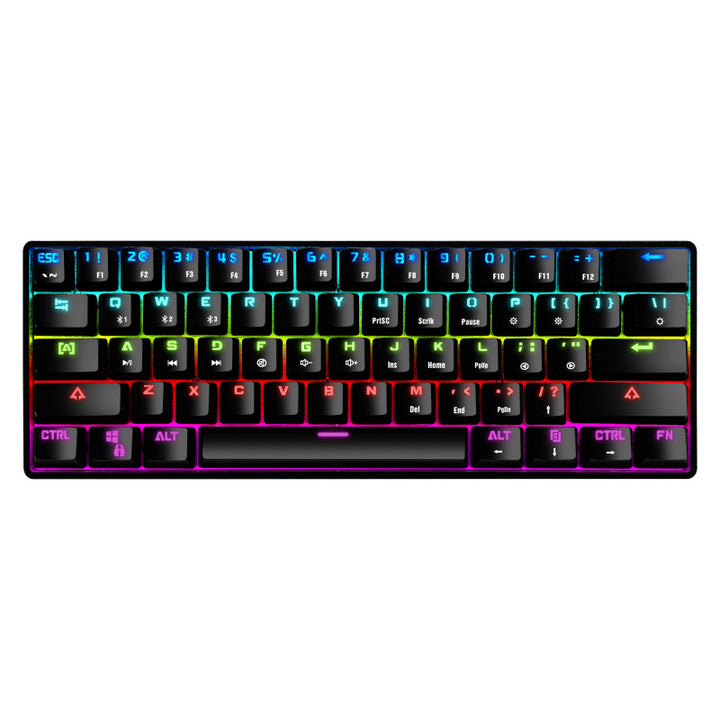 Compact Mechanical Gaming Keyboard with Backlit Keys Bowlift