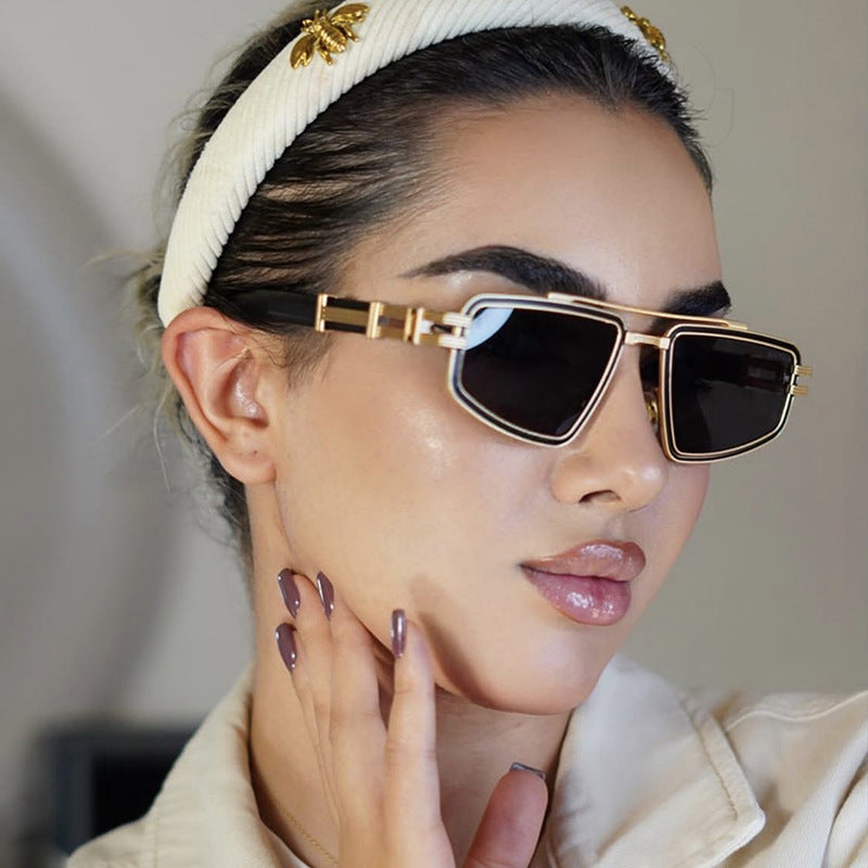 Women’s designer sunglasses with delicate metal frame and polarized lenses Bowlift
