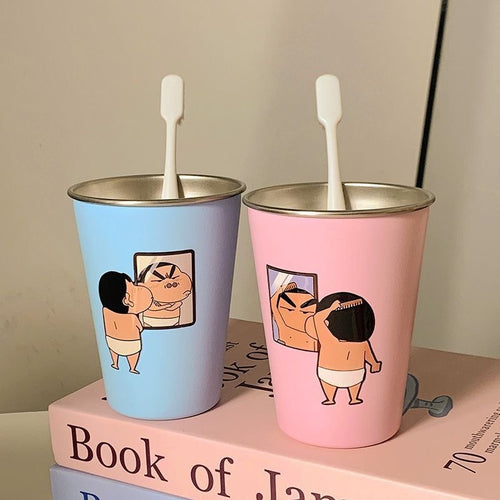 Funny drinking cup with humorous illustration design Bowlift
