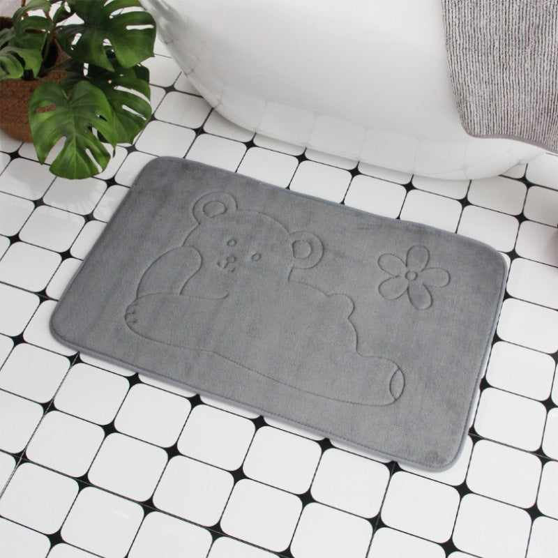 Plush Bath Mat Bowlift