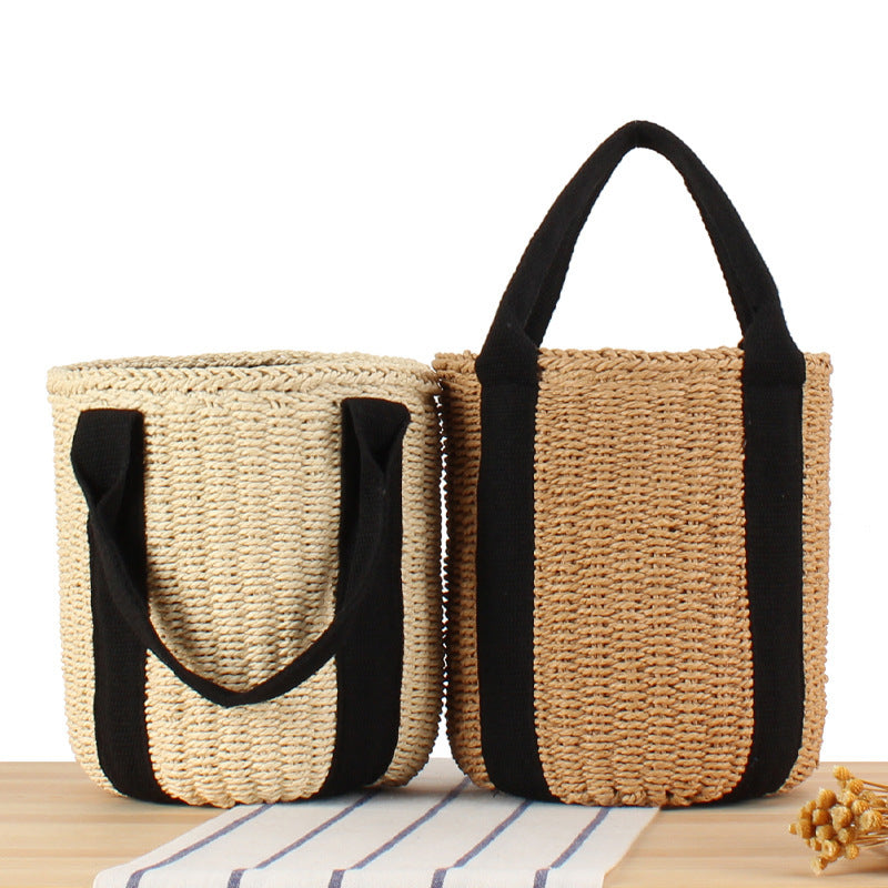 Structured Shopping Bag Made of Braided Natural Material Bowlift