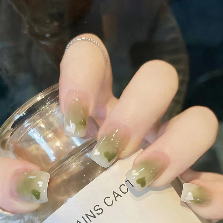 Decorative Floral Press-On Nail Art Set Bowlift