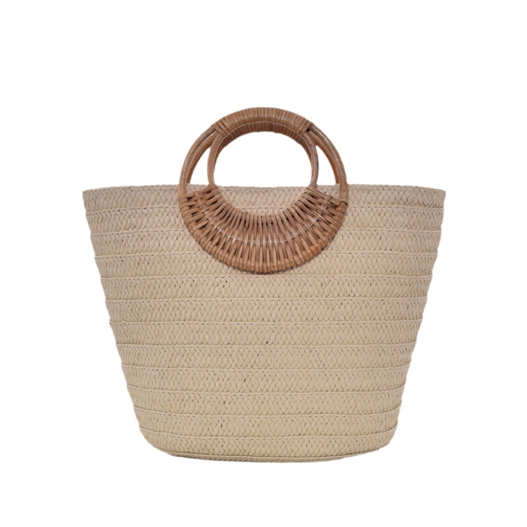 Handbag with Braided Handle Bowlift