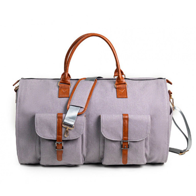 Stylish Leather Travel Duffel Bag Bowlift