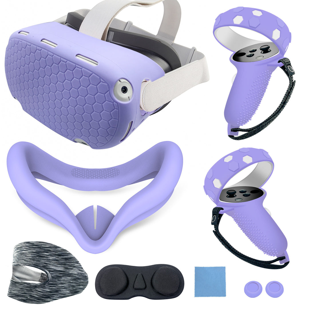 VR headset with ergonomic holding bracket and protective cover Bowlift