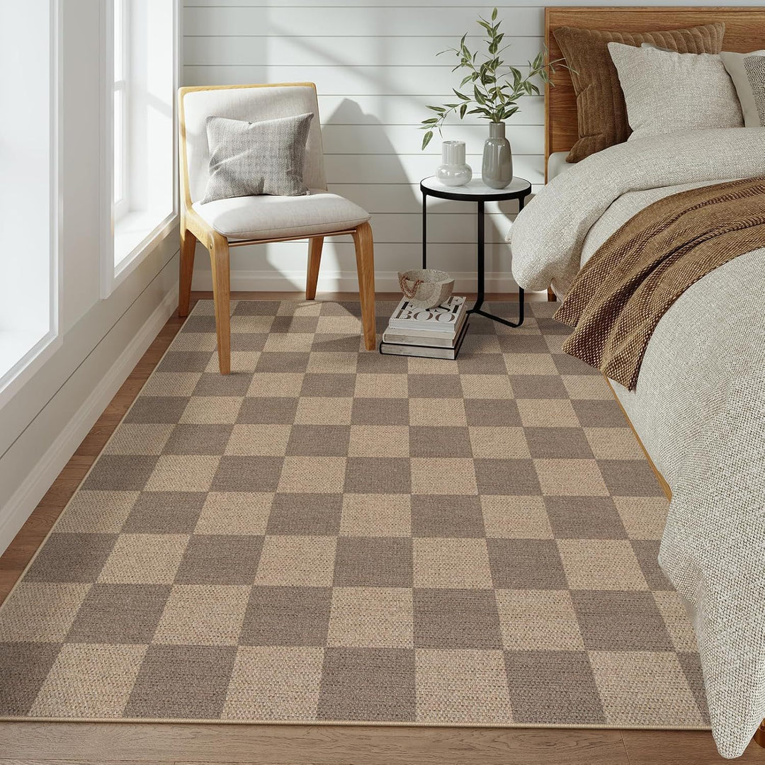 Stylish Diamond Pattern Outdoor Area Rug Bowlift