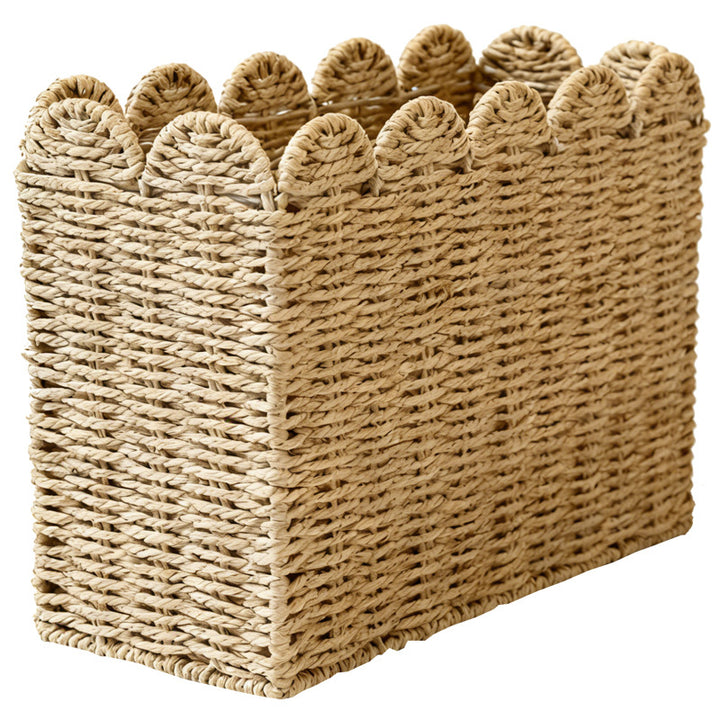 Decorative storage basket with waved edge Bowlift
