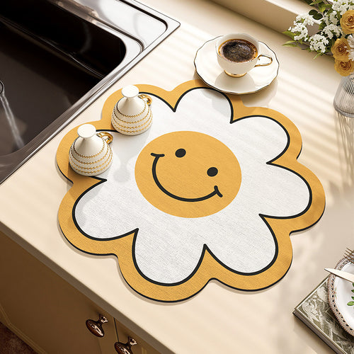 Decorative Flower-Shaped Table Mat Bowlift