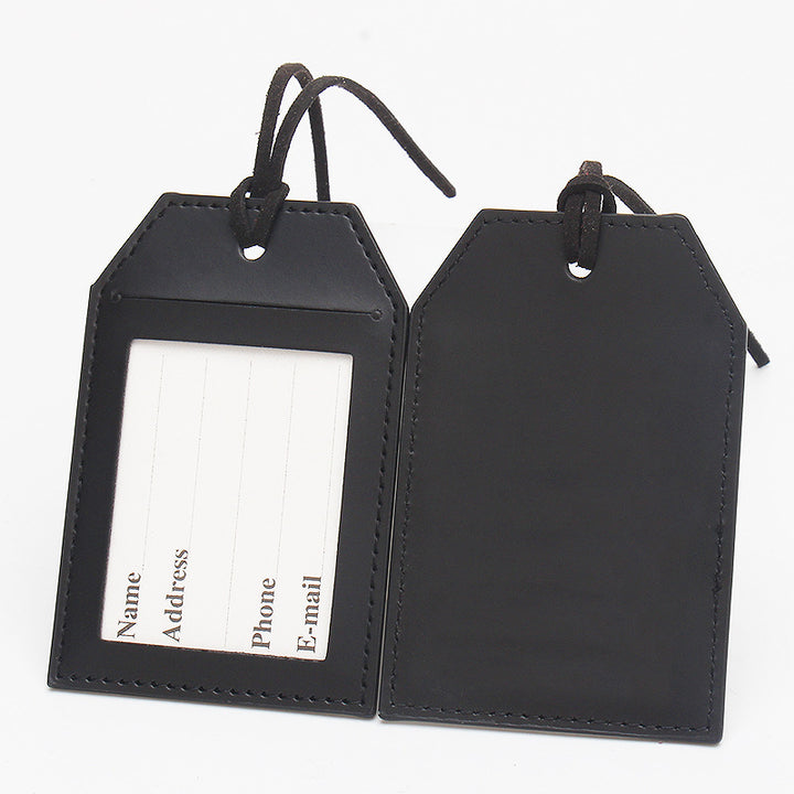 Premium Leather Travel Luggage Tag Bowlift