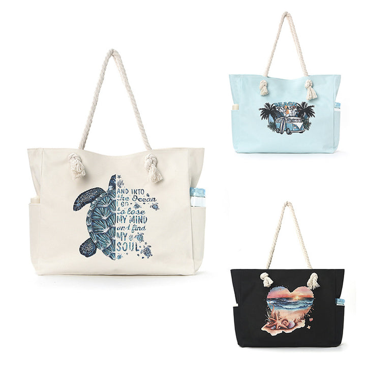 Beach bag with practical side pockets and robust design Bowlift