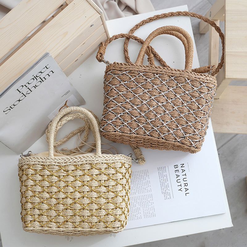Stylish Rattan Handbag Bowlift