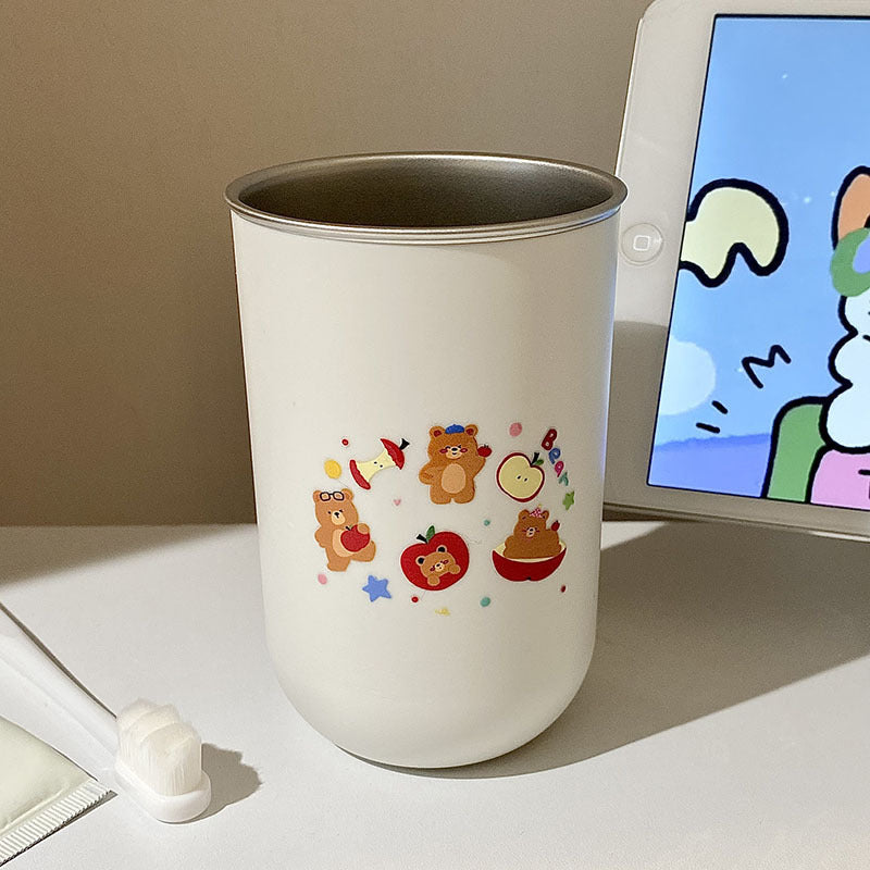 Stainless steel cup with funny animal design Bowlift