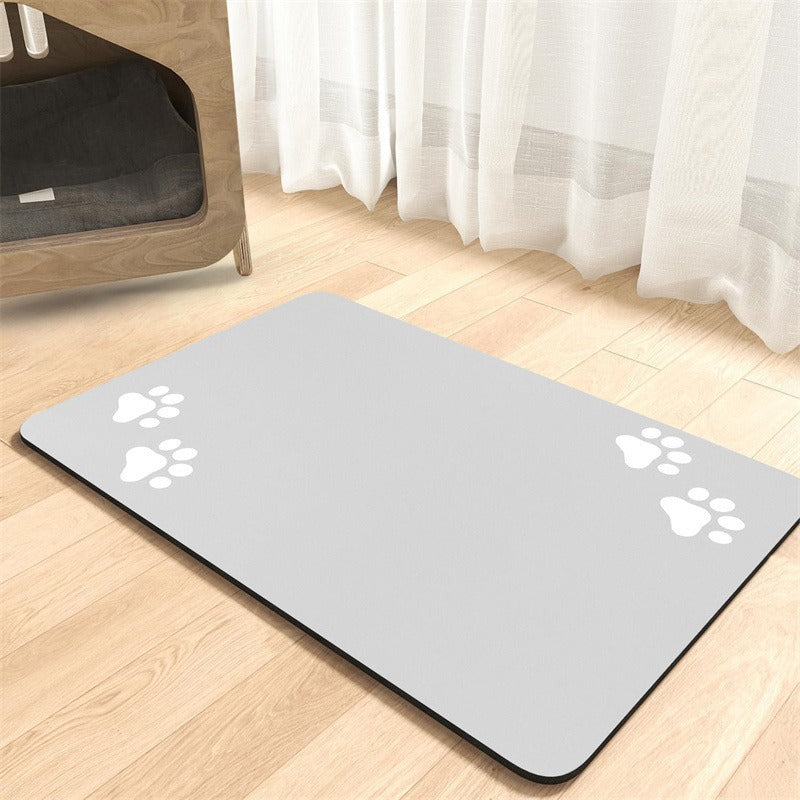 Extra large waterproof silicone pet feeding mat with non-slip backing Bowlift