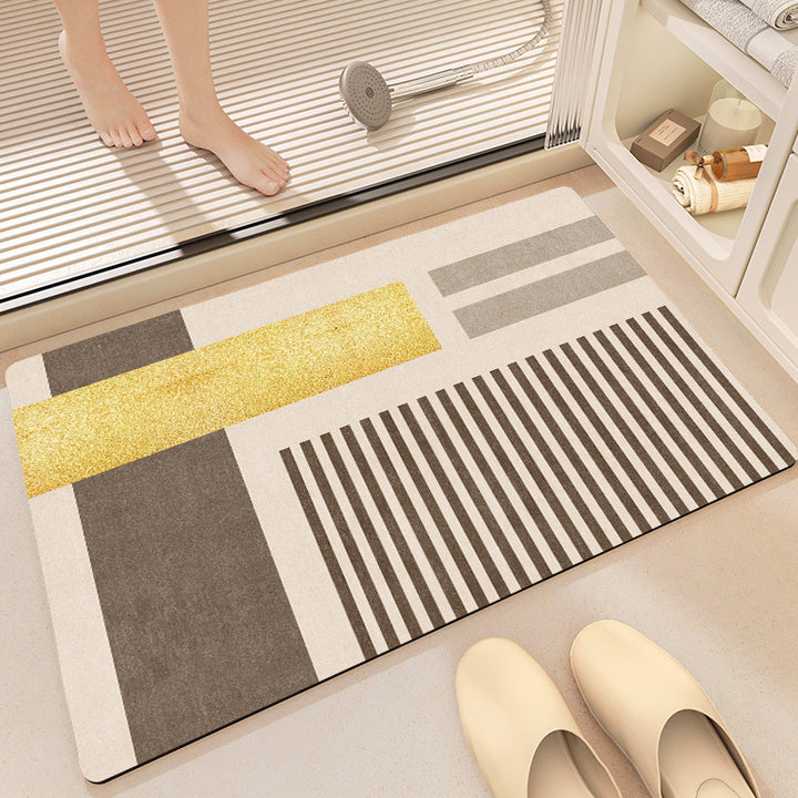 Abstract Pattern Non-Slip Bath Mat Bowlift